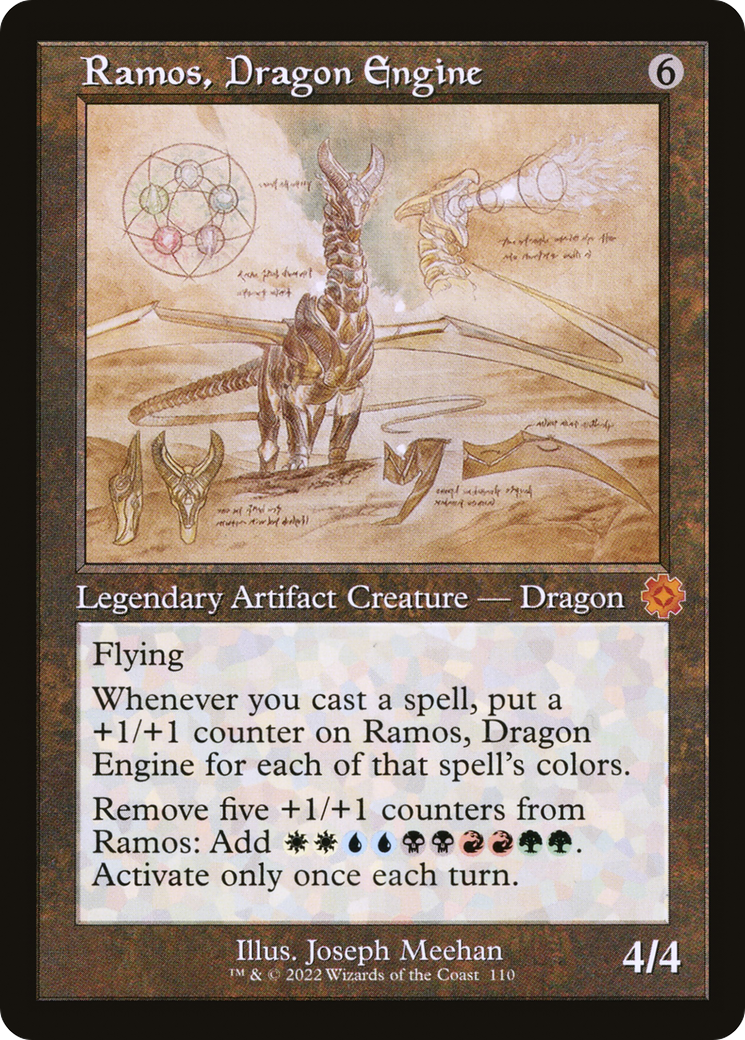 Ramos, Dragon Engine (Schematic) (Retro) (110) Foil - The Brothers' War Retro Artifacts