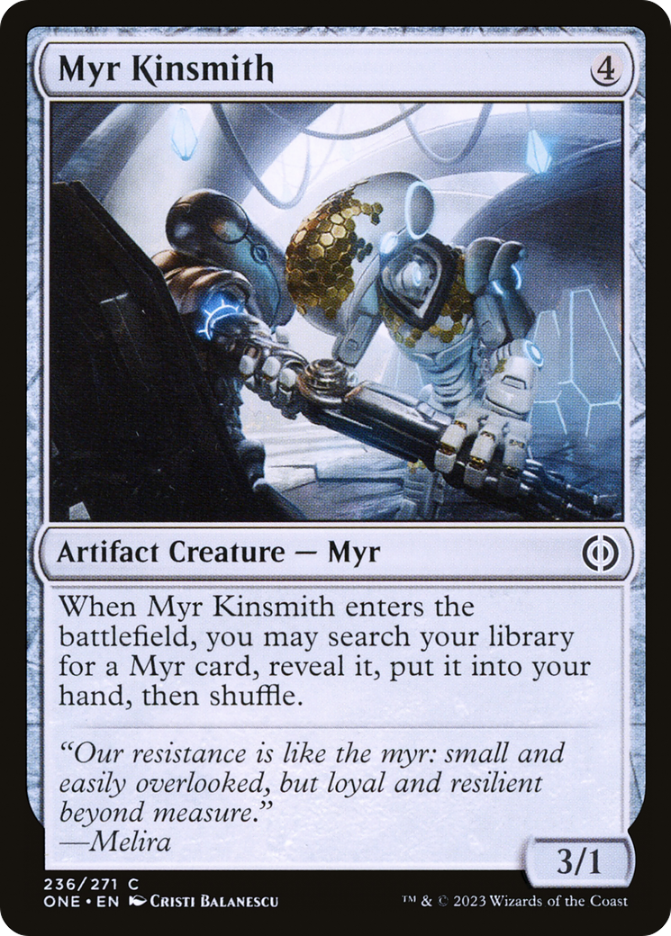 Myr Kinsmith (236) Foil - Phyrexia: All Will Be One