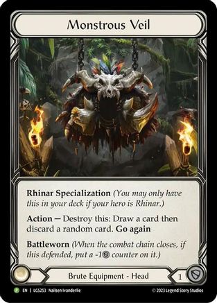 Monstrous Veil (LGS253) Cold Foil - FaB Promos