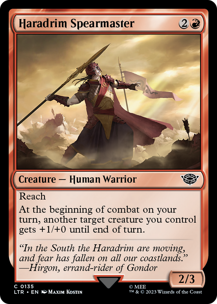 Haradrim Spearmaster (135) Foil - The Lord of the Rings: Tales of Middle-earth