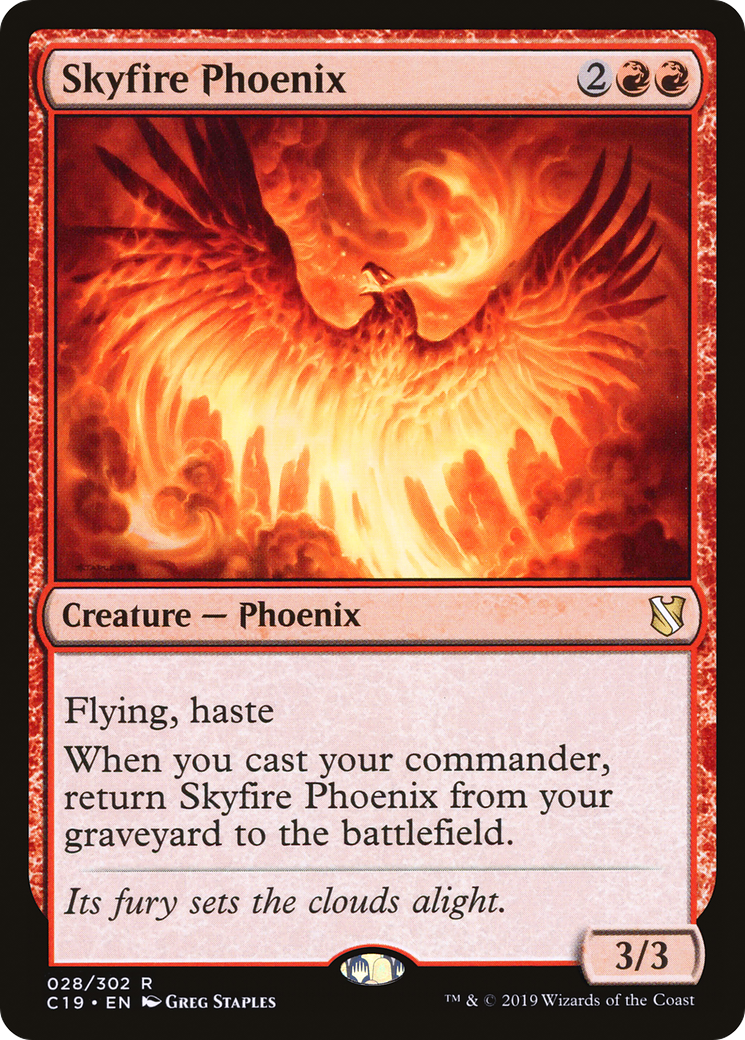 Skyfire Phoenix (028) - Commander 2019