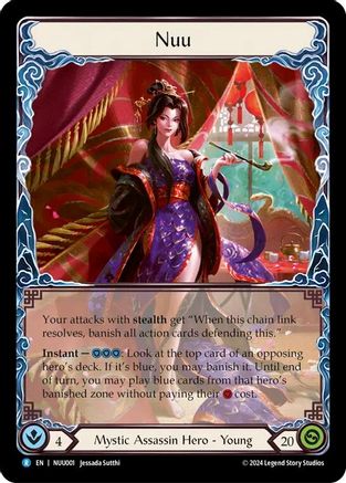 Nuu, Alluring Desire (NUU001) Rainbow Foil - Blitz Deck: Part the Mistveil - Nuu