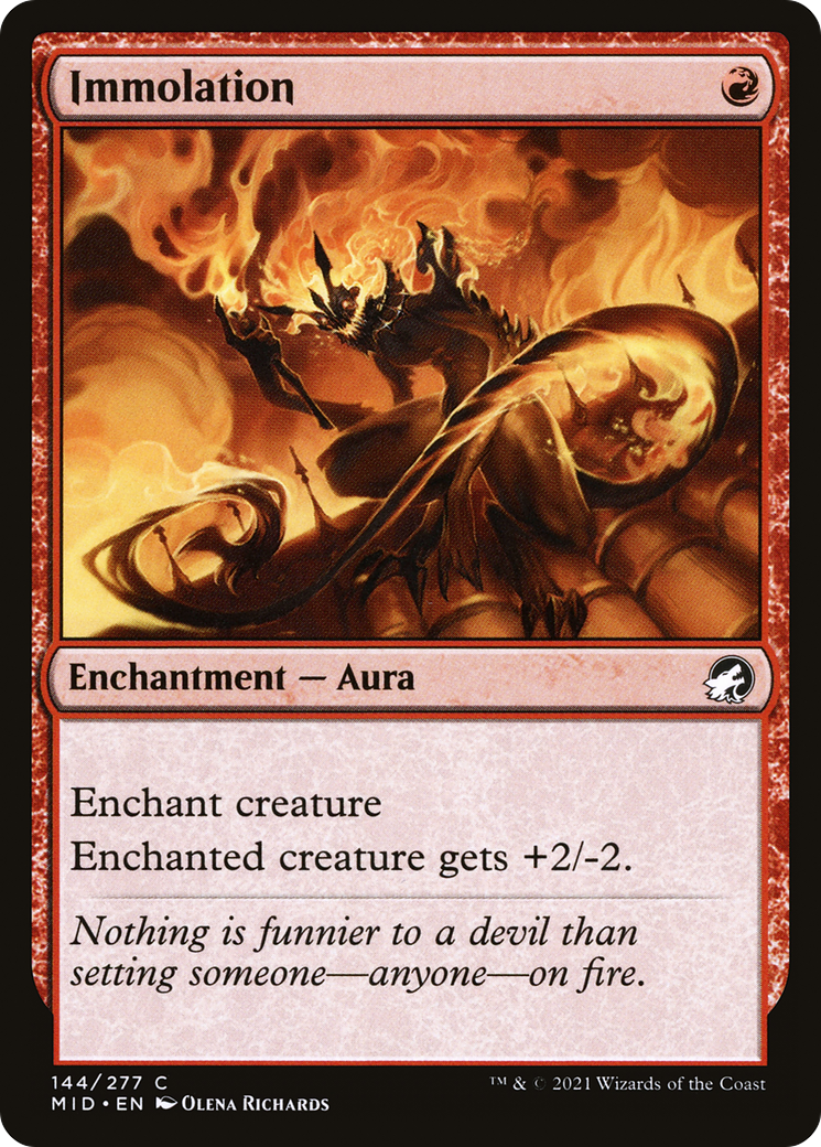 Immolation (144) Foil - Innistrad: Midnight Hunt