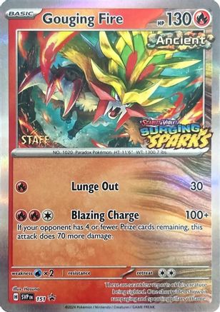 Gouging Fire - 151 (Staff) (151) Holofoil - SV Scarlet & Violet Promo Cards