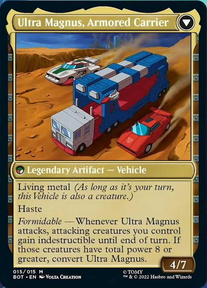 Ultra Magnus, Tactician // Ultra Magnus, Armored Carrier (015) - Transformers