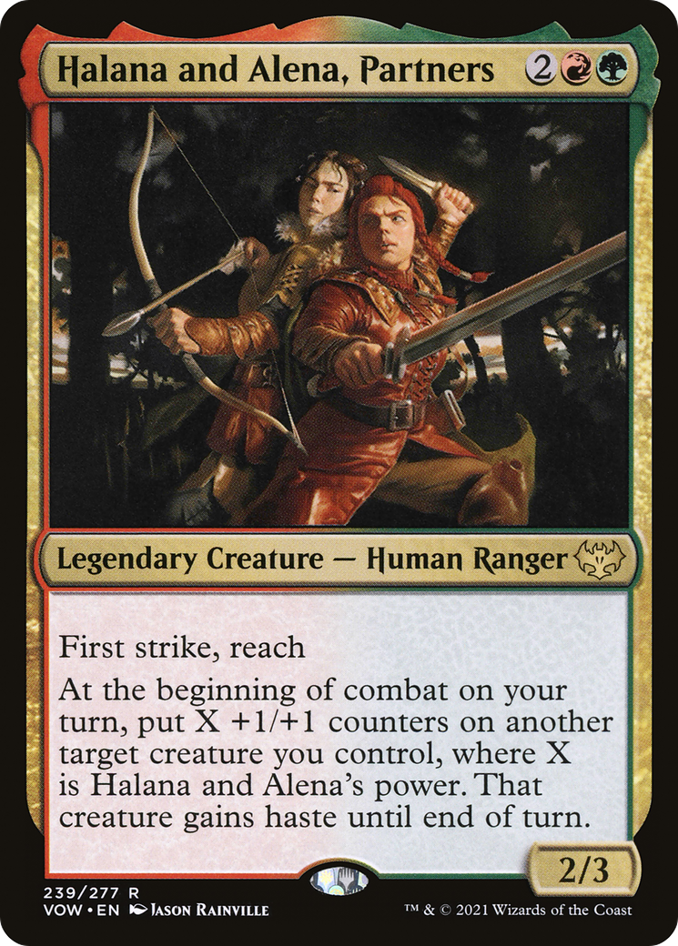 Halana and Alena, Partners (239) Foil - Innistrad: Crimson Vow