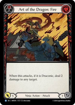 Art of the Dragon: Fire (HNT075) Rainbow Foil - The Hunted