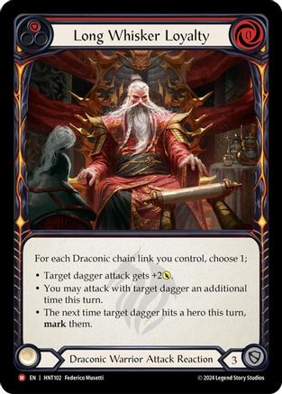 Long Whisker Loyalty (HNT102) Rainbow Foil - The Hunted