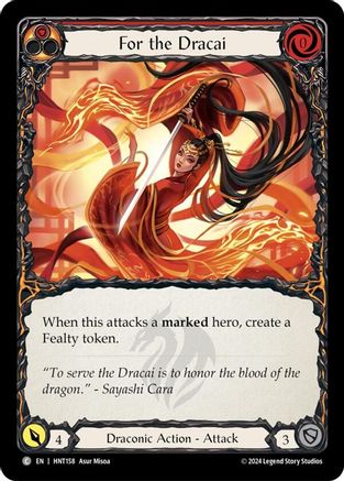 For the Dracai (HNT158) Rainbow Foil - The Hunted