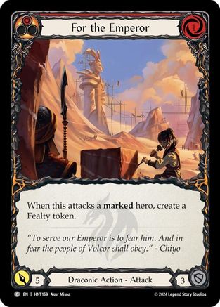 For the Emperor (HNT159) Rainbow Foil - The Hunted