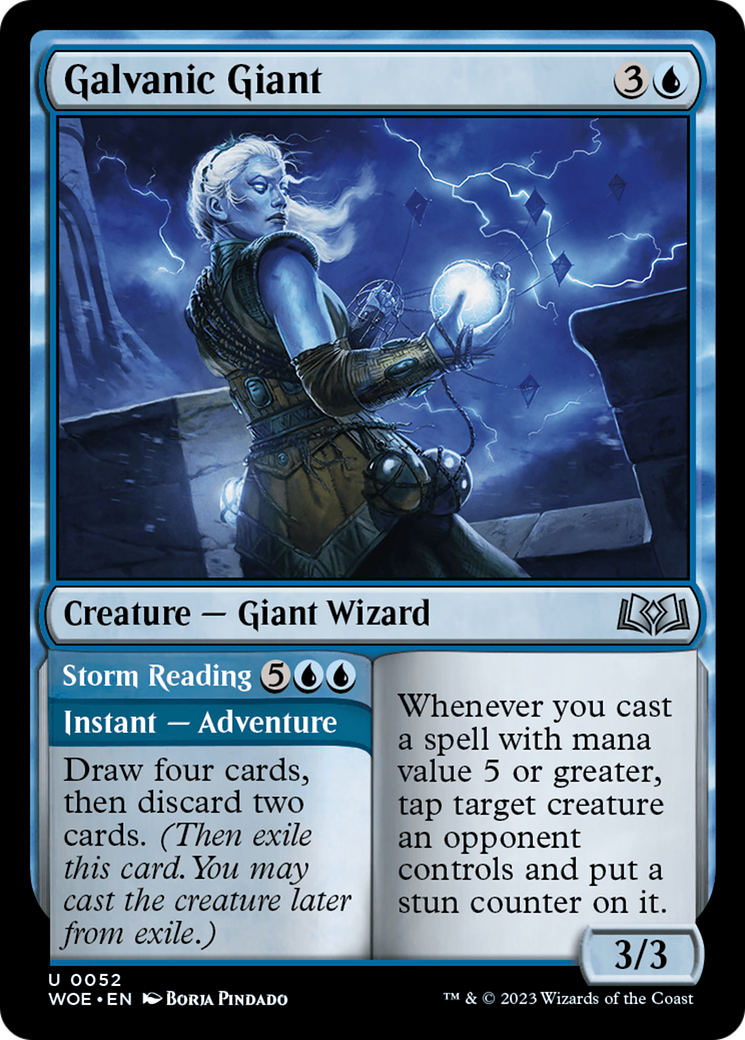 Galvanic Giant // Storm Reading (052) - Wilds of Eldraine