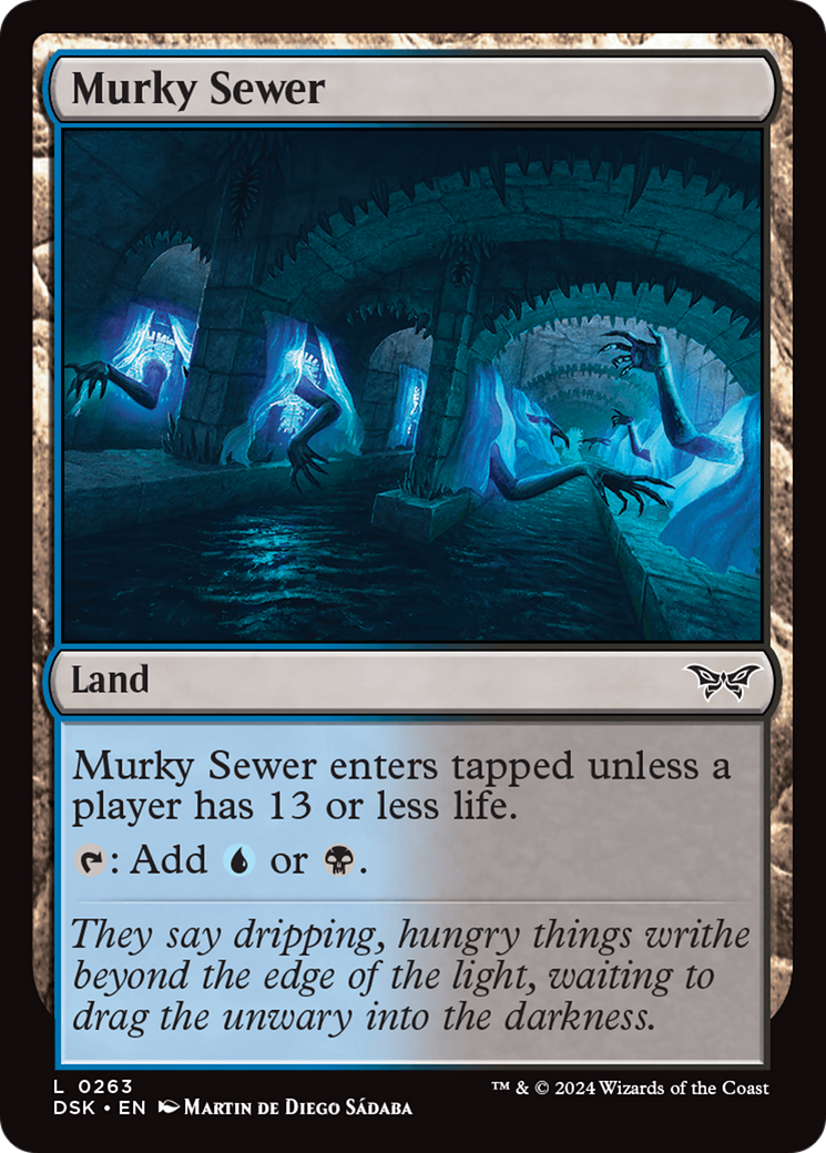 Murky Sewer (263) Foil - Duskmourn: House of Horror