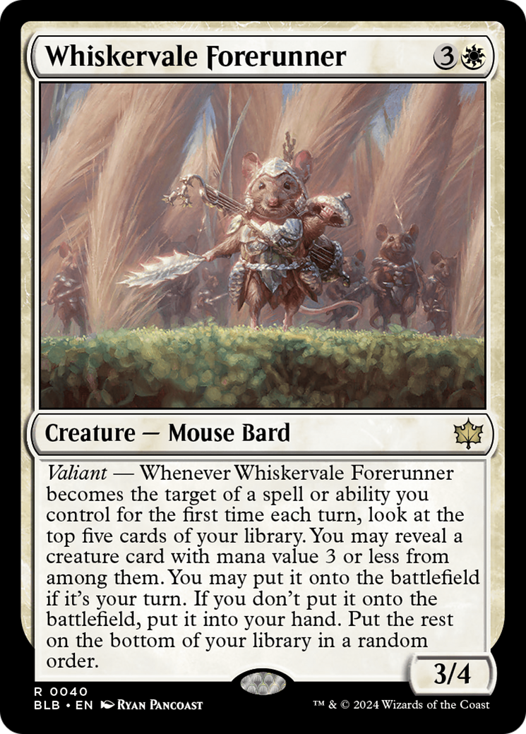 Whiskervale Forerunner (040) Foil - Bloomburrow