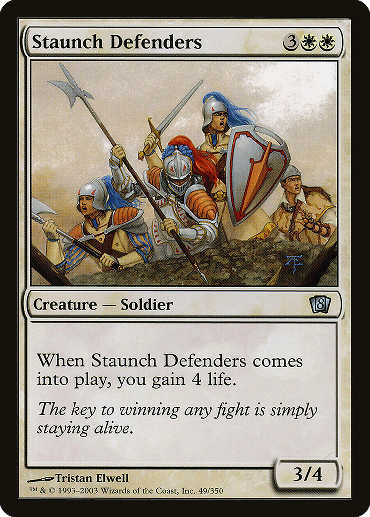 Staunch Defenders (049) Foil - Eighth Edition