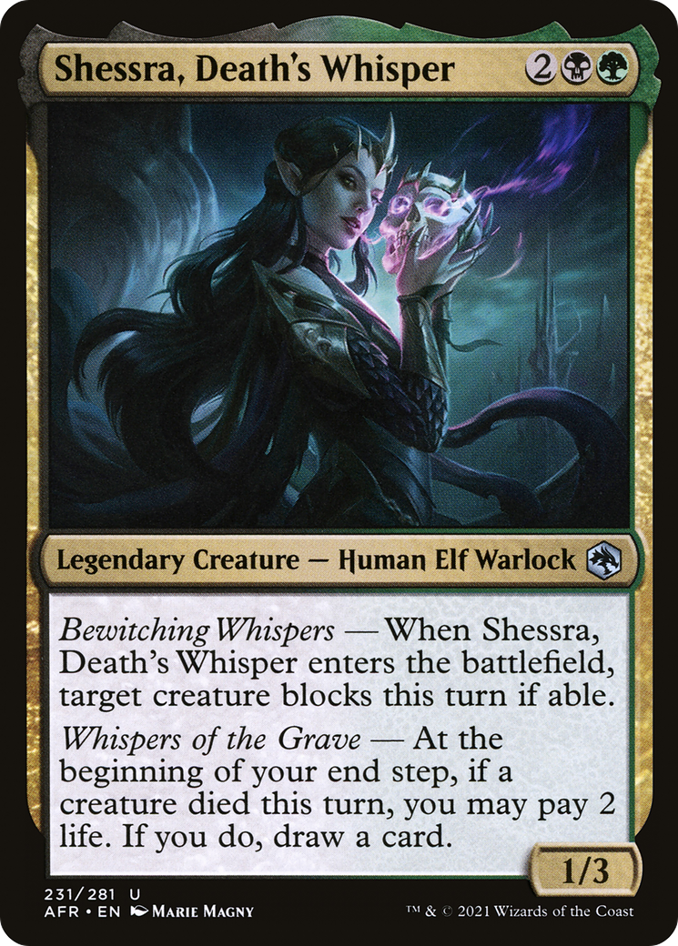 Shessra, Death's Whisper (231) Foil - Adventures in the Forgotten Realms