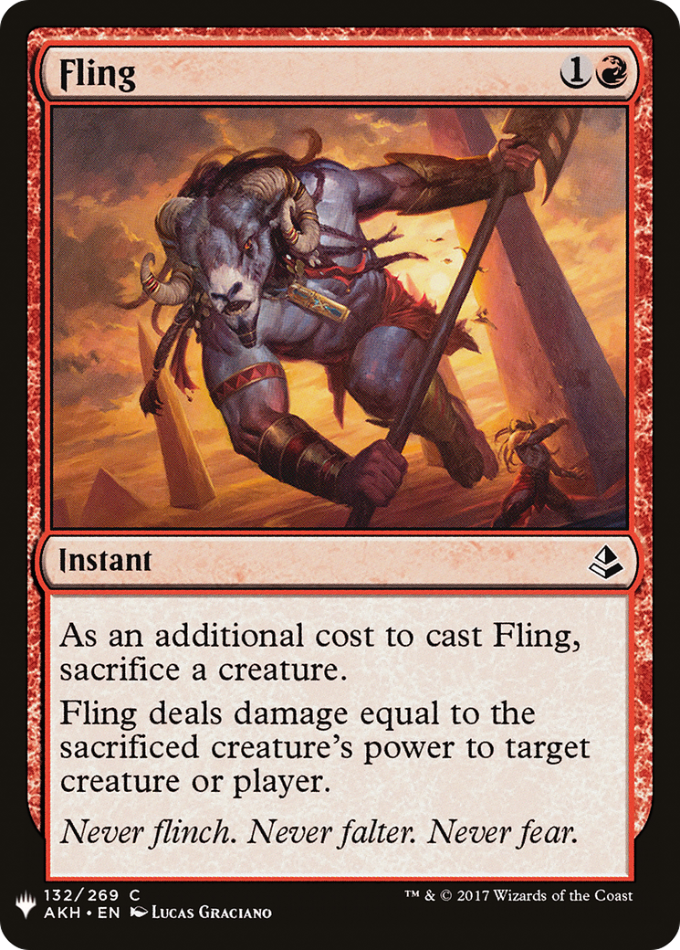 Fling (AKH-132) - The List