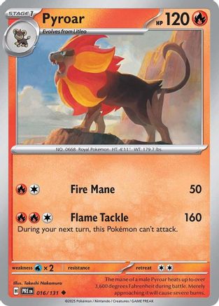 Pyroar (16) Reverse Holofoil - Prismatic Evolutions