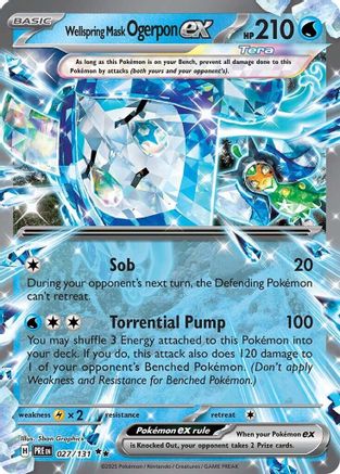 Wellspring Mask Ogerpon ex (27) Holofoil - Prismatic Evolutions
