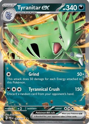 Tyranitar ex (64) Holofoil - Prismatic Evolutions