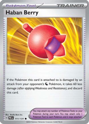 Haban Berry (111) Reverse Holofoil - Prismatic Evolutions