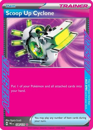 Scoop Up Cyclone (128) Holofoil - Prismatic Evolutions