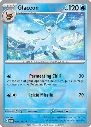 Glaceon (Poke Ball Pattern) (25) Holofoil - Prismatic Evolutions