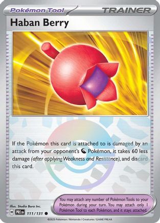 Haban Berry (Poke Ball Pattern) (111) Holofoil - Prismatic Evolutions