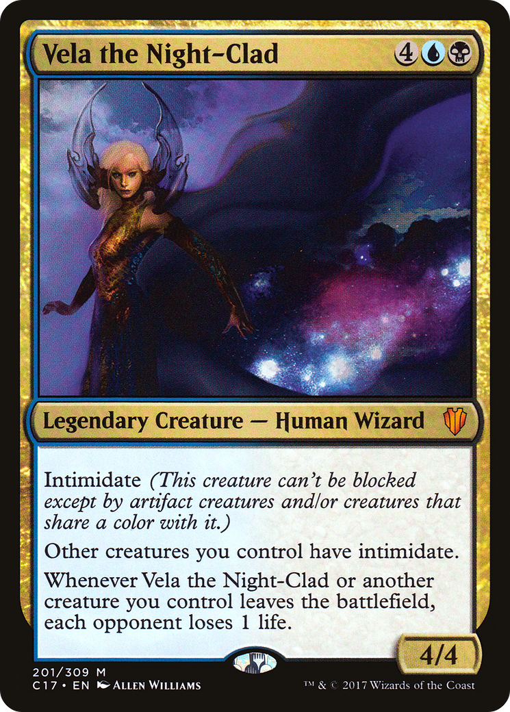 Vela the Night-Clad (201) - Commander 2017