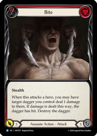 Bite (Red) (HNT017) Rainbow Foil - The Hunted