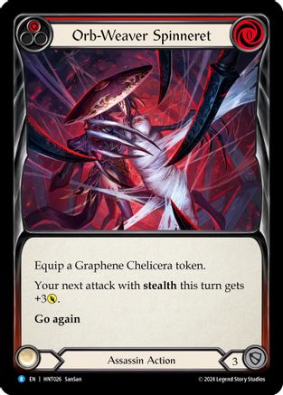 Orb-Weaver Spinneret (Red) (HNT026) Rainbow Foil - The Hunted
