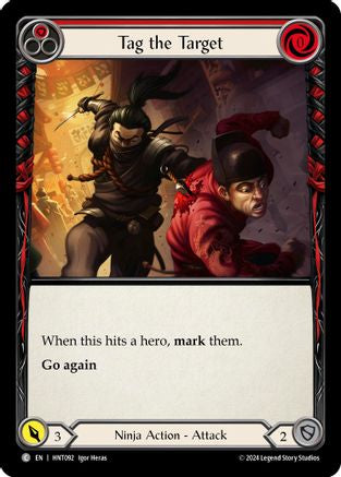 Tag the Target (Red) (HNT092) Rainbow Foil - The Hunted