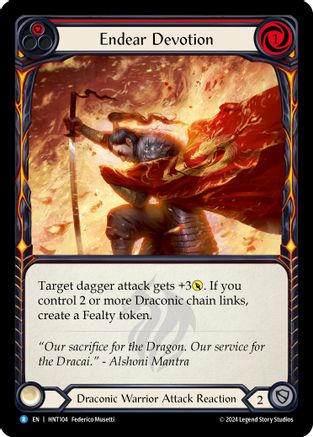 Endear Devotion (Red) (HNT104) Rainbow Foil - The Hunted