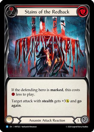 Stains of the Redback (Red) (HNT023) Rainbow Foil - The Hunted
