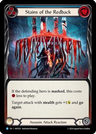 Stains of the Redback (Blue) (HNT025) Rainbow Foil - The Hunted
