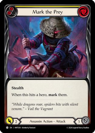Mark the Prey (Yellow) (HNT039) Rainbow Foil - The Hunted