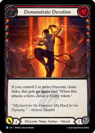 Demonstrate Devotion (Red) (HNT059) Rainbow Foil - The Hunted