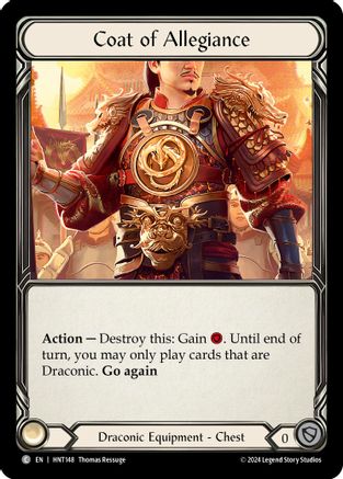 Coat of Allegiance (HNT148) Cold Foil - The Hunted