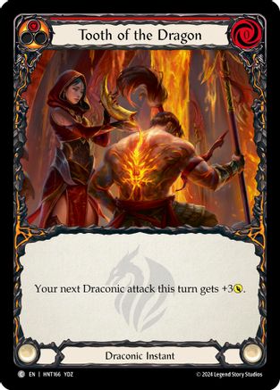 Tooth of the Dragon (Red) (HNT166) Rainbow Foil - The Hunted
