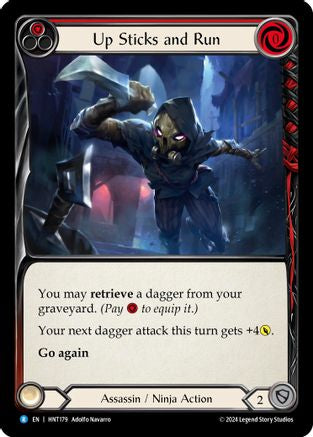 Up Sticks and Run (Red) (HNT179) Rainbow Foil - The Hunted