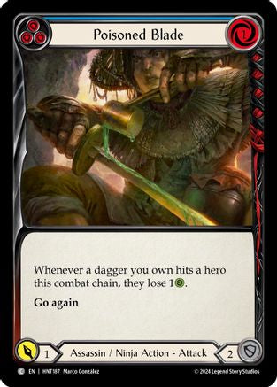 Poisoned Blade (Blue) (HNT187) Rainbow Foil - The Hunted
