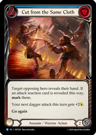 Cut from the Same Cloth (Blue) (HNT204) Rainbow Foil - The Hunted