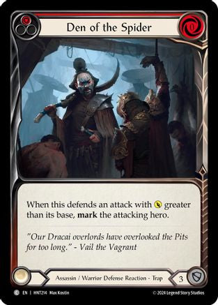 Den of the Spider (Red) (HNT214) Rainbow Foil - The Hunted