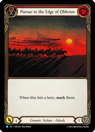 Pursue to the Edge of Oblivion (Red) (HNT224) Rainbow Foil - The Hunted