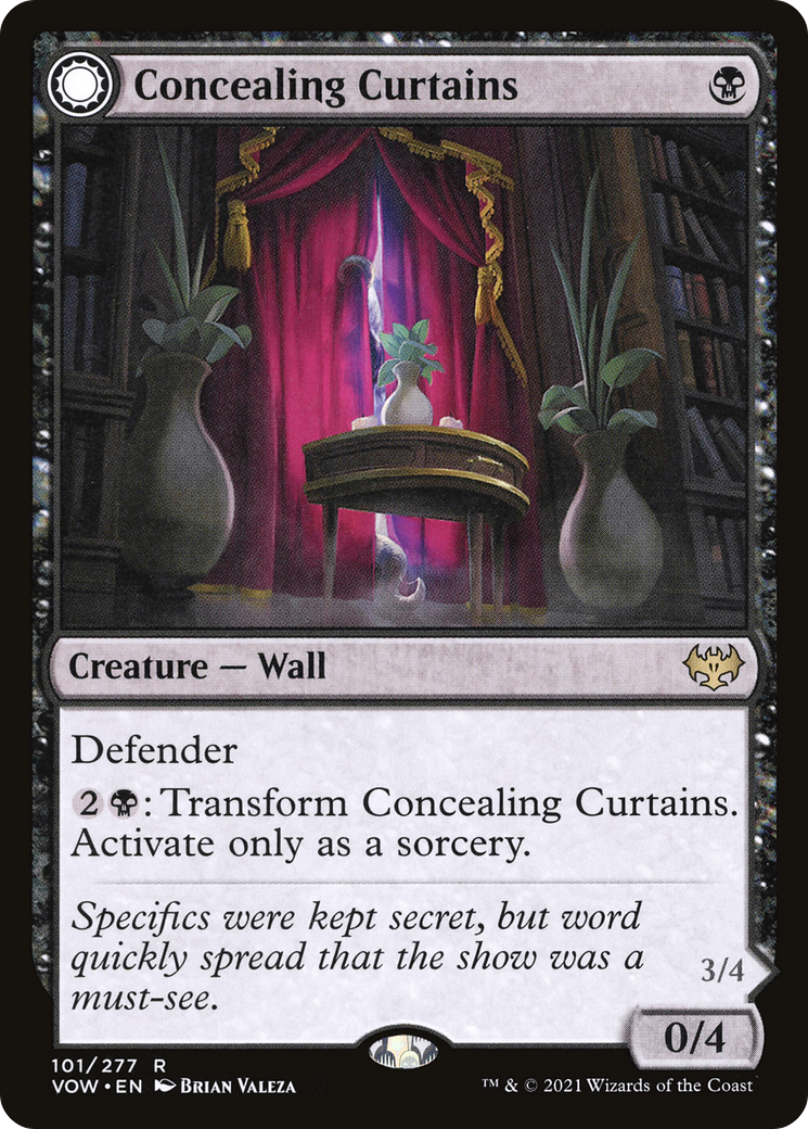 Concealing Curtains // Revealing Eye (101) Foil - Innistrad: Crimson Vow