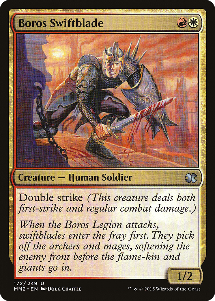 Boros Swiftblade (172) Foil - Modern Masters 2015