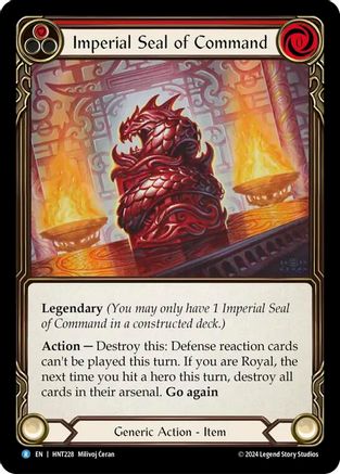 Imperial Seal of Command (HNT228) Rainbow Foil - The Hunted