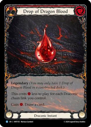 Drop of Dragon Blood (Extended Art) (HNT155) Rainbow Foil - The Hunted