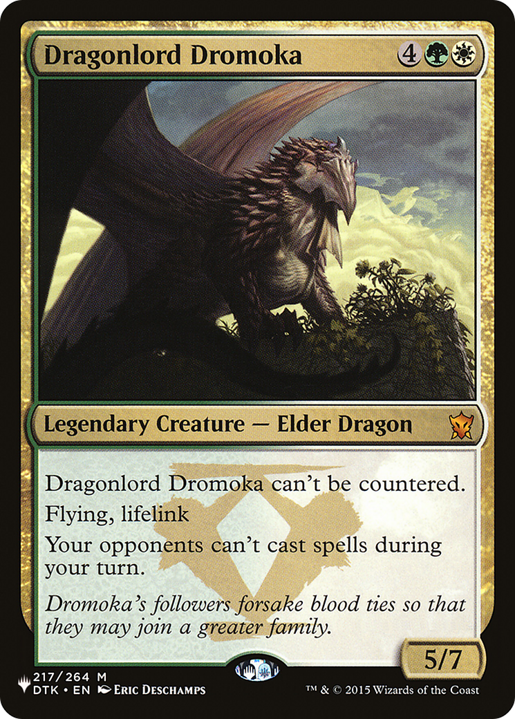 Dragonlord Dromoka (DTK-217) - The List