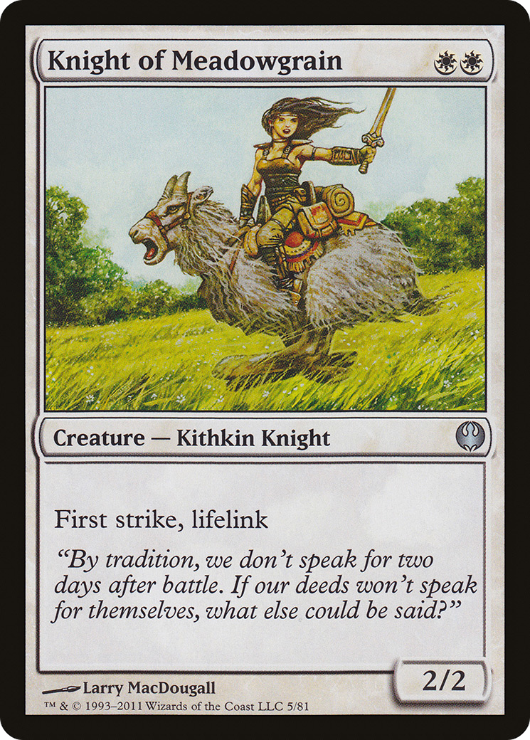 Knight of Meadowgrain (005) - Duel Decks: Knights vs. Dragons