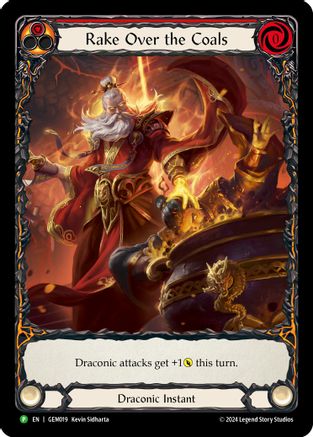 Rake Over the Coals (Red) (GEM019) Rainbow Foil - GEM Pack 1